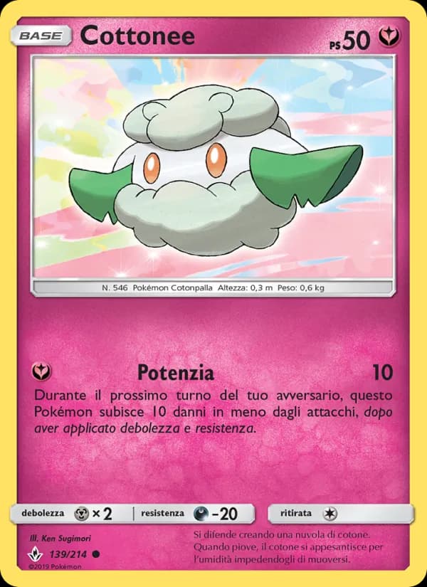 Cottonee card in Italian