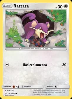 Rattata card in Italian