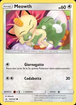 Meowth card in Italian