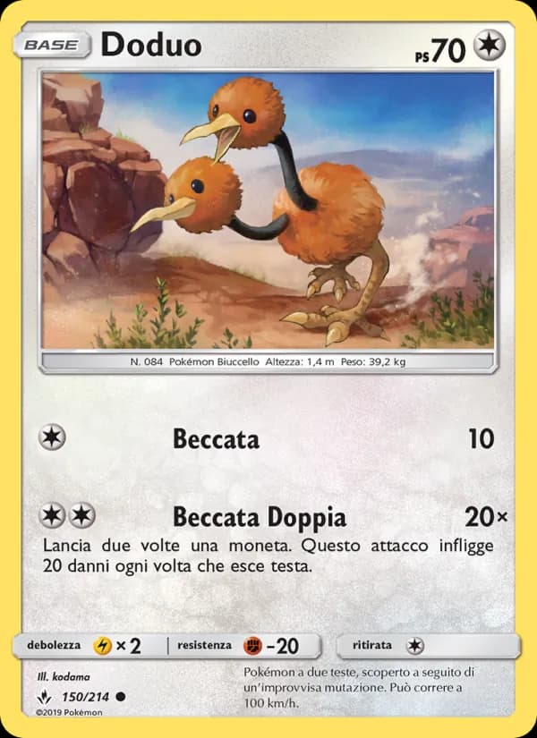 Doduo card in Italian