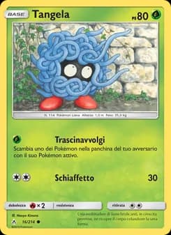 Tangela card in Italian
