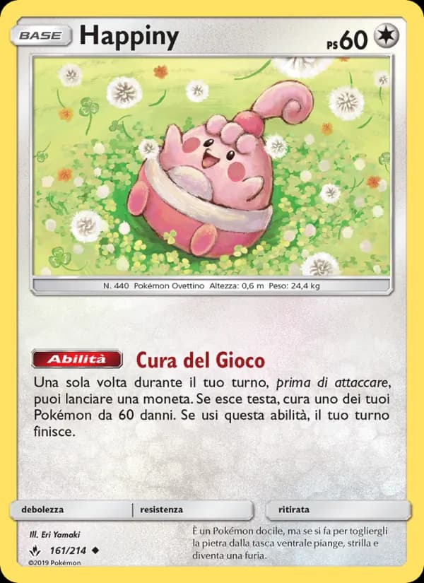 Happiny card in Italian
