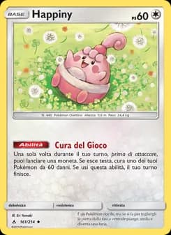 Happiny card in Italian