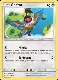 Chatot card in Italian
