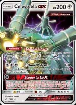 Celesteela GX card in Italian
