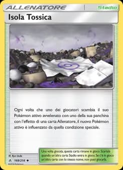 Isola Tossica card in Italian