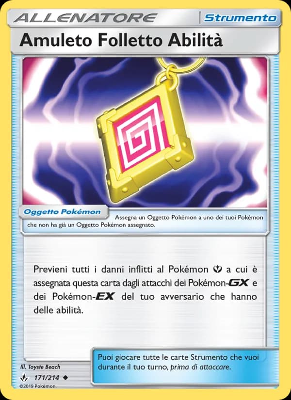 Amuleto Folletto Abilità card in Italian