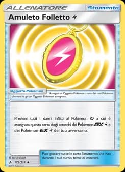 Amuleto Folletto Lightning card in Italian
