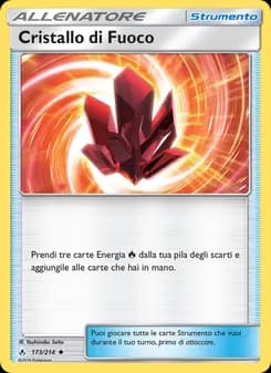 Cristallo di Fuoco card in Italian