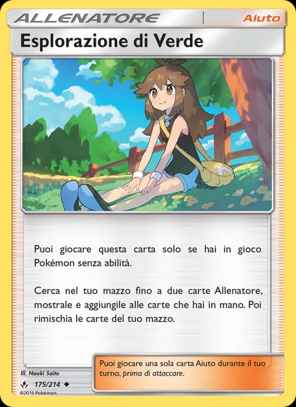 Esplorazione di Verde card in Italian
