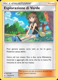 Esplorazione di Verde card in Italian