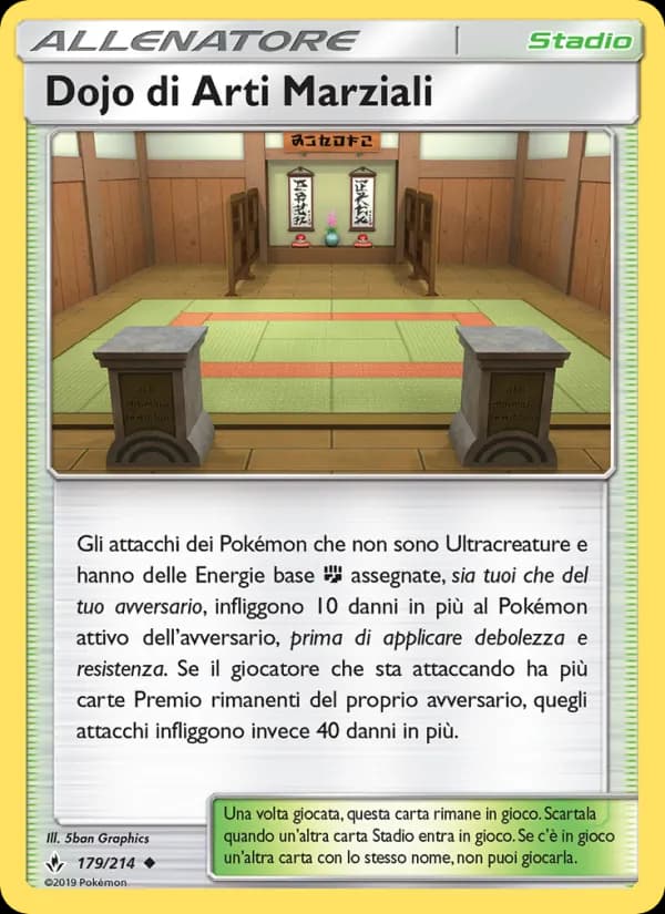 Dojo di Arti Marziali card in Italian