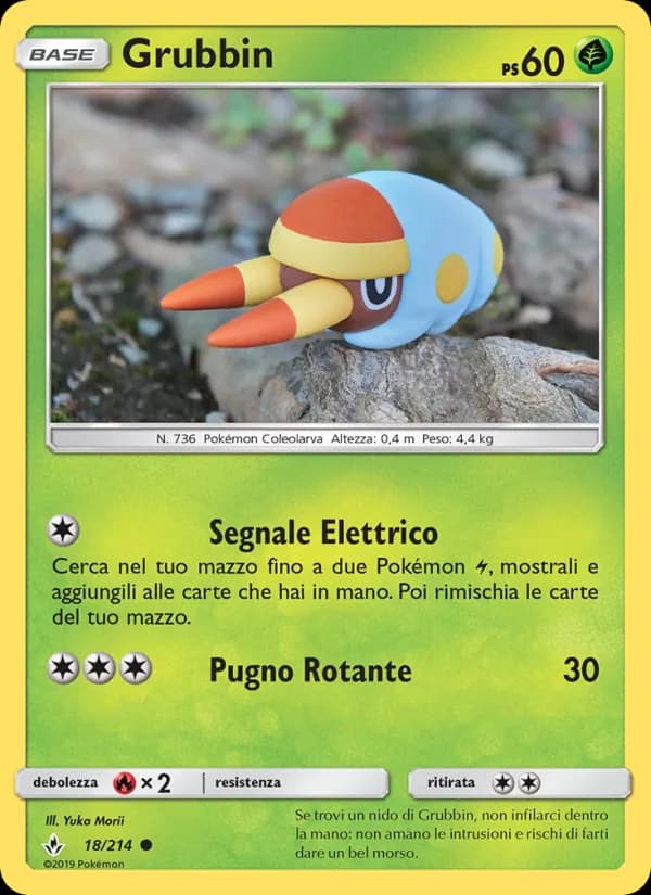 Grubbin card in Italian