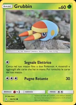 Grubbin card in Italian