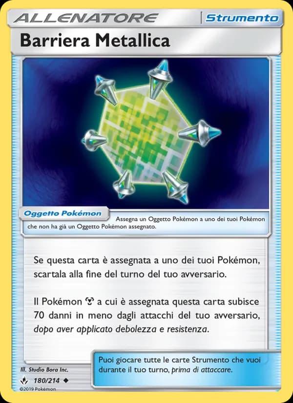 Barriera Metallica card in Italian