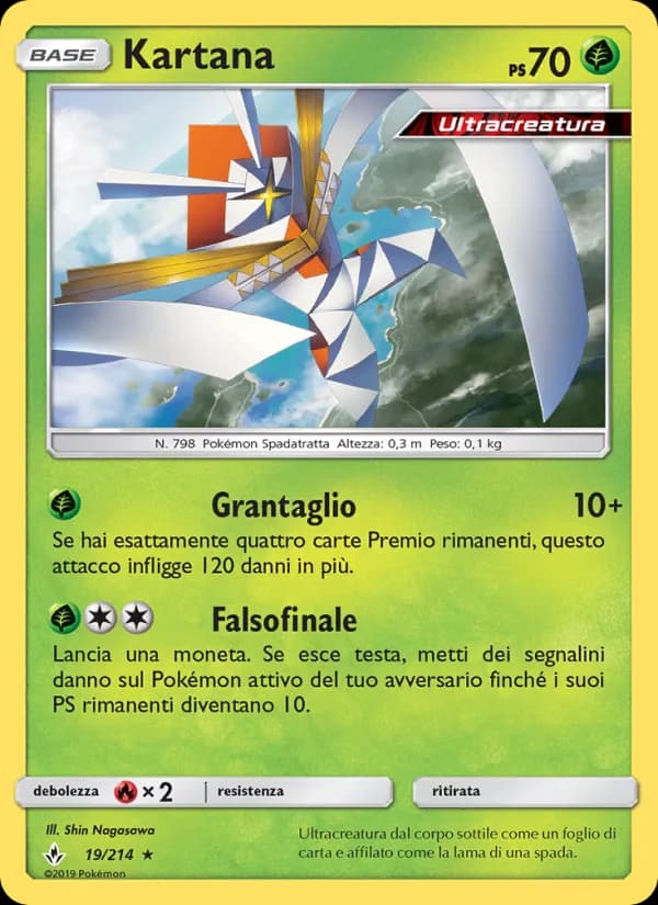 Kartana card in Italian