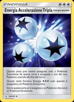 Energia Accelerazione Tripla card in Italian