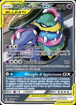 Muk e Muk di Alola GX card in Italian