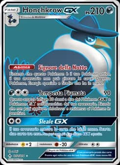 Honchkrow GX card in Italian
