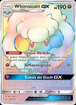 Whimsicott GX card in Italian