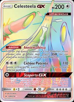 Celesteela GX card in Italian