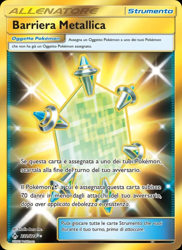 Barriera Metallica card in Italian