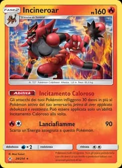 Incineroar card in Italian
