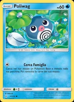 Poliwag card in Italian