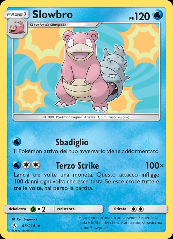 Slowbro card in Italian