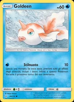 Goldeen card in Italian