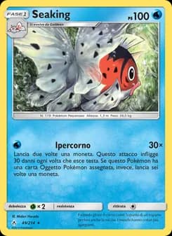 Seaking card in Italian