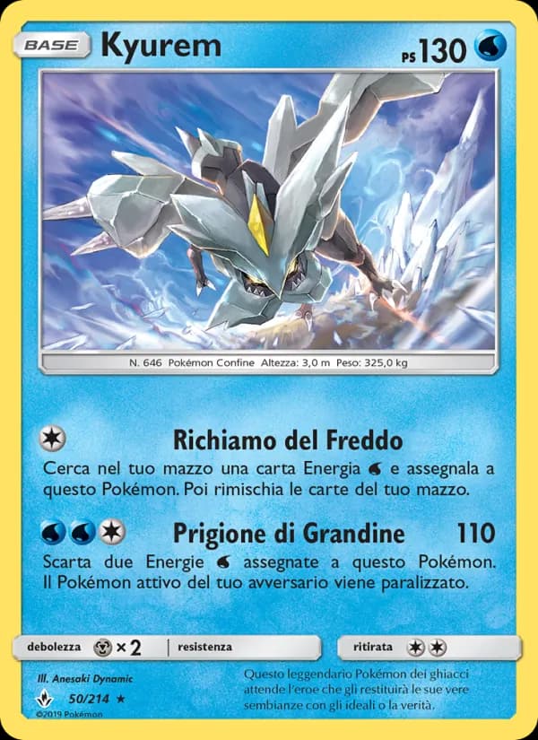 Kyurem card in Italian