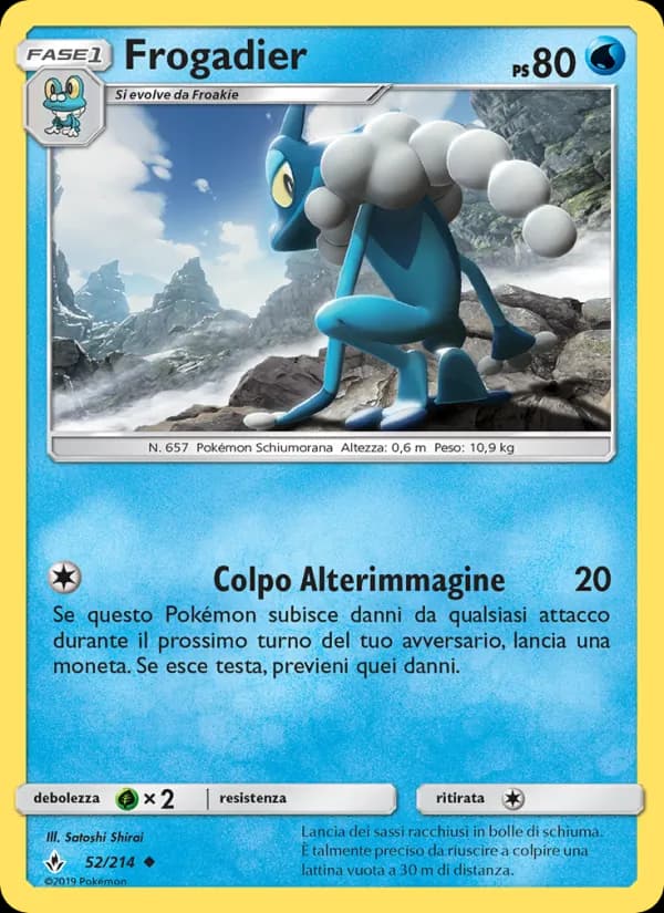 Frogadier card in Italian