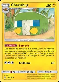 Charjabug card in Italian