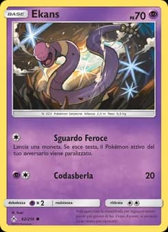 Ekans card in Italian