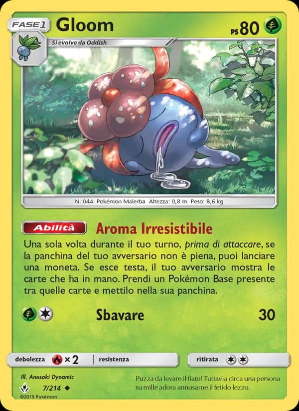 Gloom card in Italian