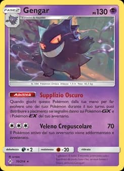 Gengar card in Italian