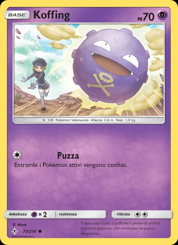 Koffing card in Italian