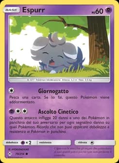 Espurr card in Italian