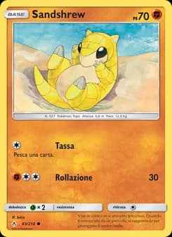 Sandshrew card in Italian