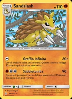Sandslash card in Italian