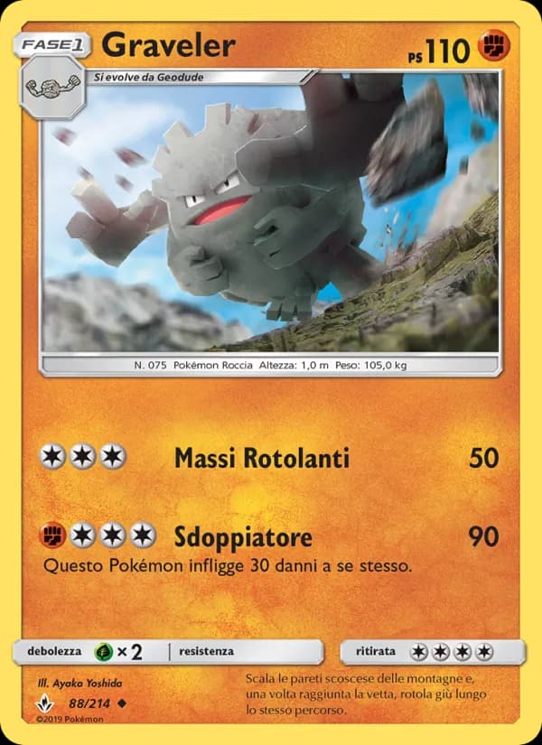 Graveler card in Italian