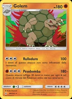 Golem card in Italian