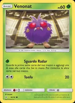 Venonat card in Italian