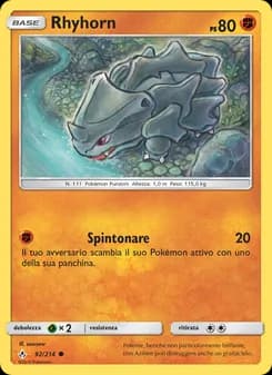 Rhyhorn card in Italian