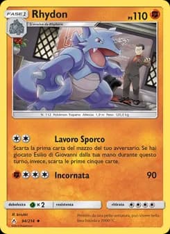 Rhydon card in Italian