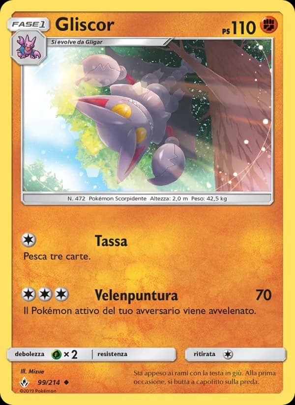 Gliscor card in Italian