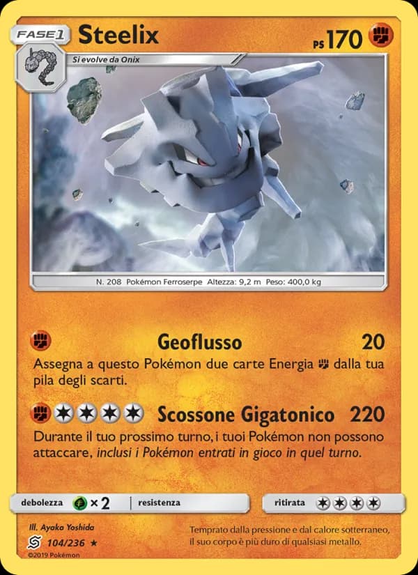 Steelix card in Italian