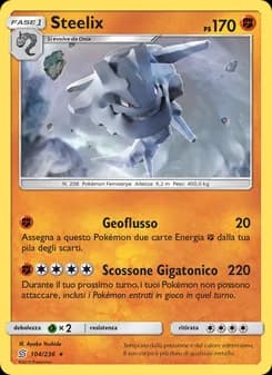 Steelix card in Italian
