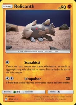 Relicanth card in Italian